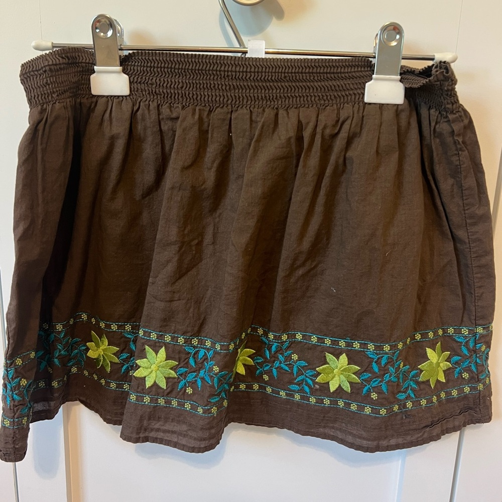 Calypso St. Barth Brown Skirt girls size large 10/12